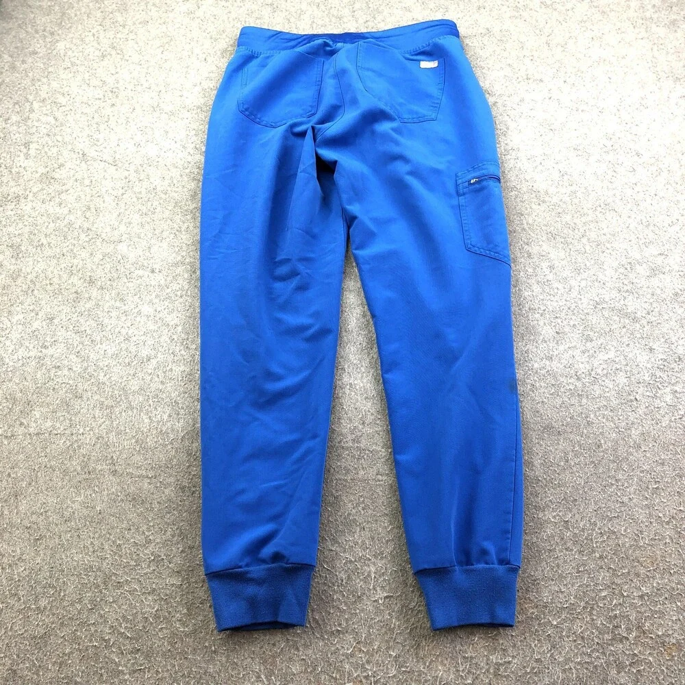 FIGS Scrub Jogger Pants Womens Small Blue Technical Zamora Cargo Medical